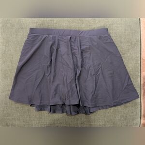 Honey Mark Swimskirt W Suit Built In Solid Black Lined With Pockets 2XL